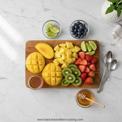 Honey Lime Fruit Salad – Paleo & Easy - cooking process