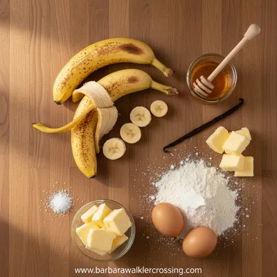Honey Vanilla Banana Bread - Classic Fluffy Recipe - cooking process