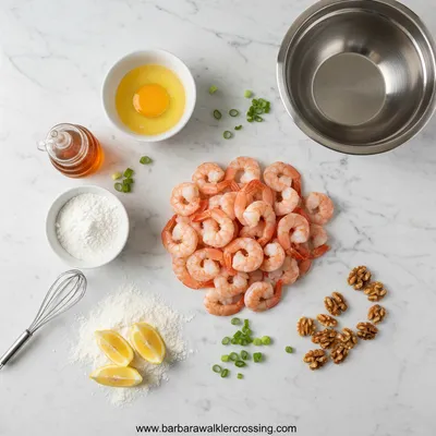 Honey Walnut Shrimp - cooking process