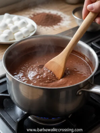 Hot Cocoa With Marshmallows - cooking process