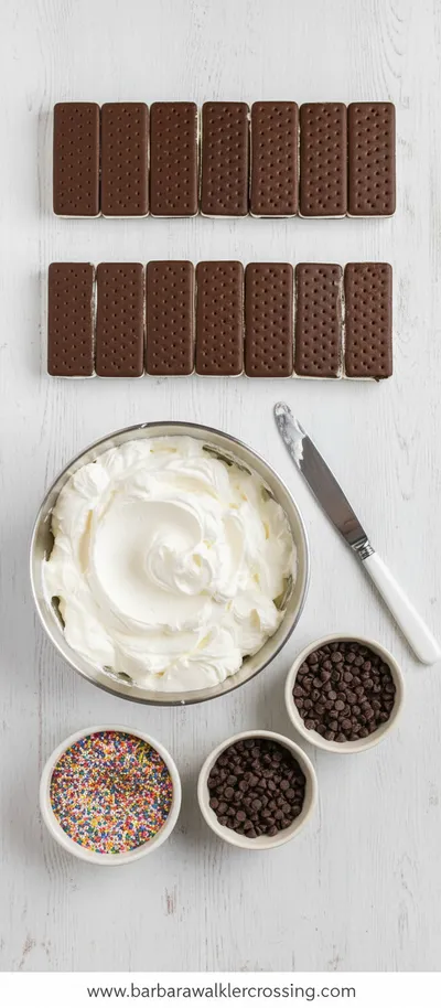 Easy Ice Cream Sandwich Cake - cooking process