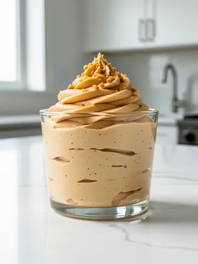 Cottage Cheese Peanut Butter Mousse in 5 Minutes