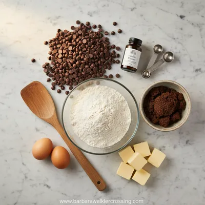 Inside Out Chocolate Chip Cookies - cooking process