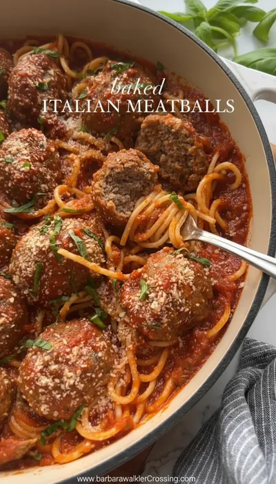 Baked Italian Meatballs Recipe - ingredients preparation