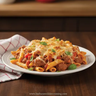 Italian Sausage Penne Casserole Recipe - ready to serve