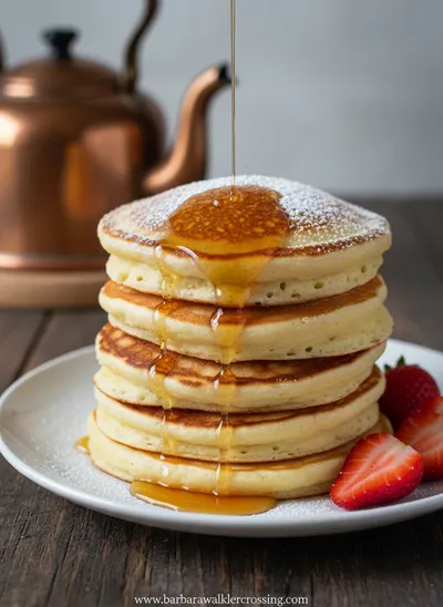 Joghurt Pfannkuchen – Fluffy Yogurt Pancakes
