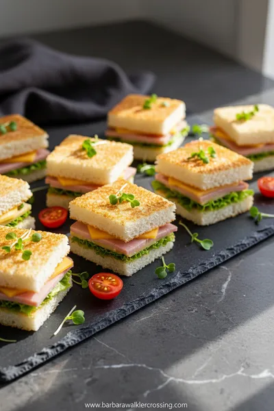Juicy Mini Sandwiches: Perfect Party Food Ideas - ready to serve