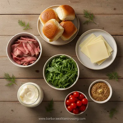 Juicy Mini Sandwiches: Perfect Party Food Ideas - ingredients preparation