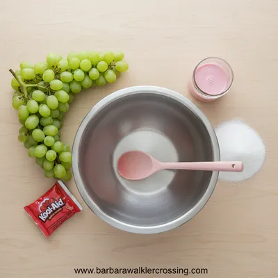 Kool-Aid Grapes: Sweet Colorful Snack - cooking process