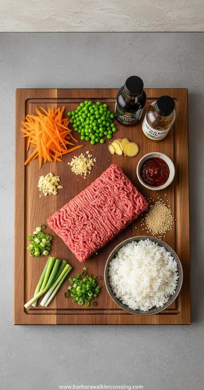 Korean Ground Beef Bowl - cooking process