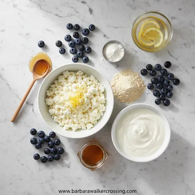 Lemon Blueberry Cottage Cheese Protein Bites - cooking process