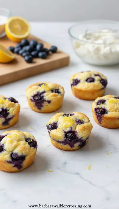 Lemon Blueberry Cottage Cheese Protein Bites