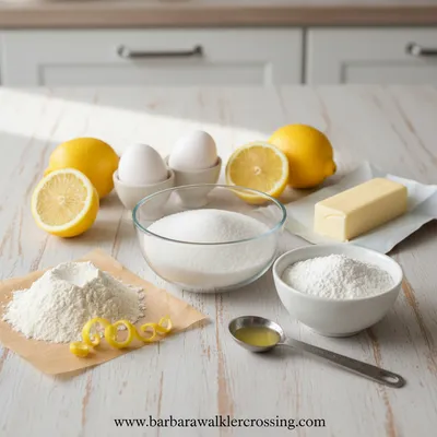 Lemon Crinkle Cookies - cooking process