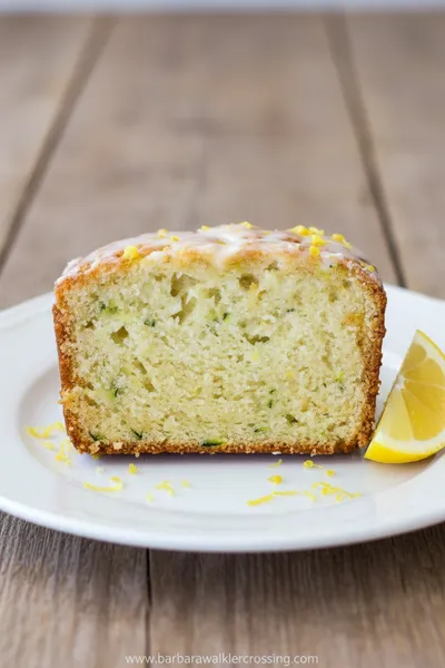 Lemon Zucchini Bread - Sweet Seasonal Recipe - ready to serve