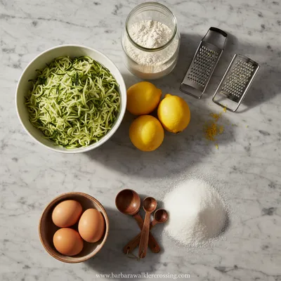 Lemon Zucchini Bread - Sweet Seasonal Recipe - ingredients preparation