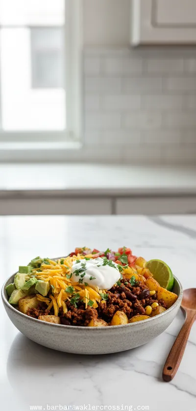 Loaded Potato Taco Bowl – Hearty Meal Prep Delight