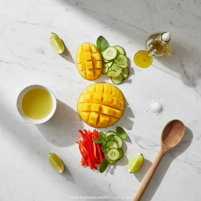 Mango Salad Recipe – Fresh Tropical Twist - cooking process
