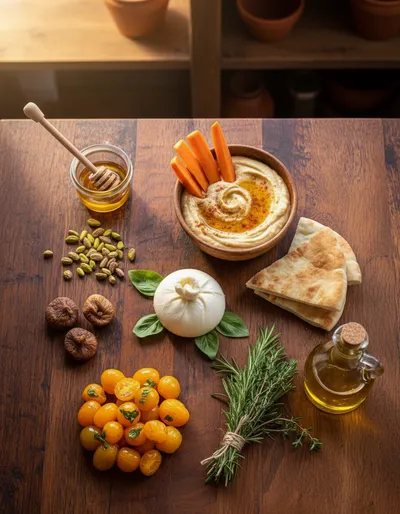 Mediterranean Burrata and Roasted Carrot Board - cooking process