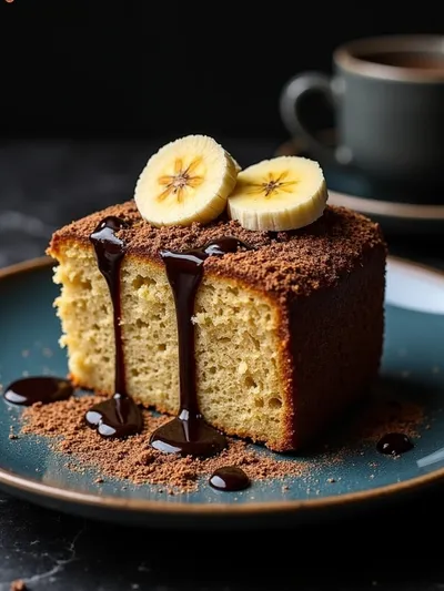 Moist Banana Coffee Cake - cooking process