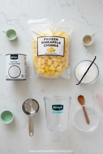 Easy Ninja Creami Dole Whip Ice Cream - cooking process