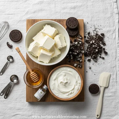 No-Bake Oreo Cheesecake Bites - cooking process