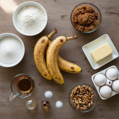 Old Fashioned Banana Bread - cooking process