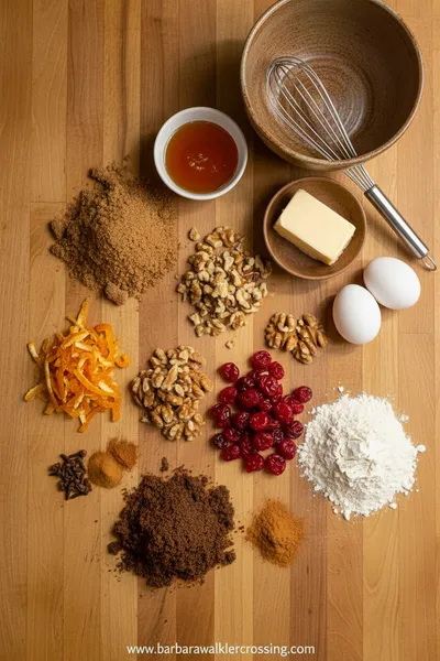Old Fashioned German Fruit Cake - cooking process