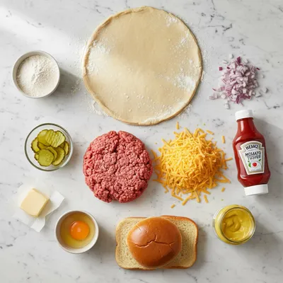One-Pan Cheeseburger Pie - cooking process