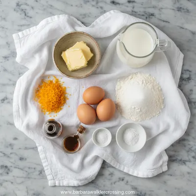 Orange Cake Loaf – Soft & Moist Delight - ingredients preparation