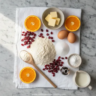 Orange Cranberry Muffins - cooking process