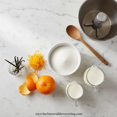 Orange Creamsicle Ice Cream - cooking process