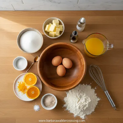 Orange Juice Cake - cooking process