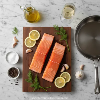 15-Minute Oven Baked Salmon - cooking process