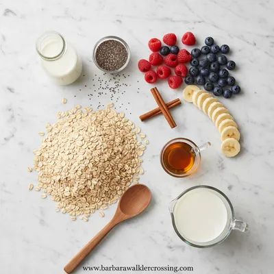 Overnight No-Cook Refrigerator Oatmeal - cooking process