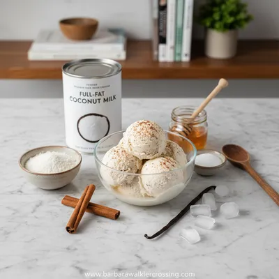 Paleo Cinnamon Ice Cream Recipe - ingredients preparation