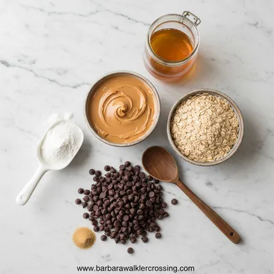 Peanut Butter Energy Balls - ingredients preparation