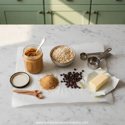 Peanut Butter Oatmeal Chocolate Chip Cookies - cooking process