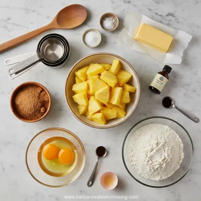 Pineapple Upside Down Sugar Cookies - cooking process