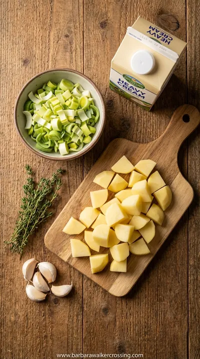 Best Potato Leek Soup: Creamy Comfort Food Recipe - ingredients preparation