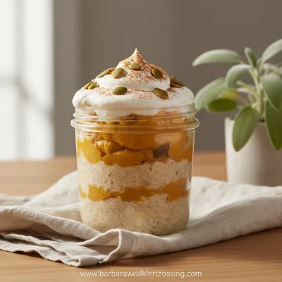 Pumpkin Cheesecake Overnight Oats Recipe