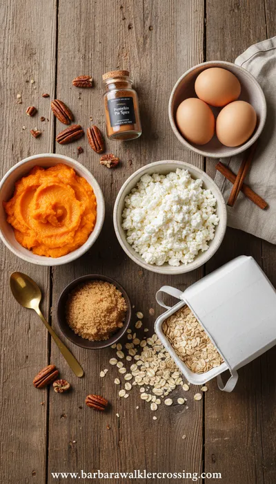 Pumpkin Cottage Cheese Bake: Viral Healthy Recipe - ingredients preparation