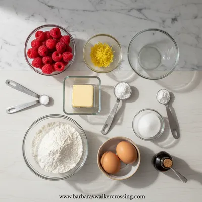 Raspberry Lemon Cookies - cooking process
