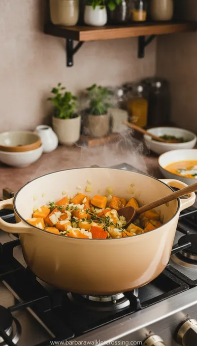 Roasted Pumpkin Soup Recipe - ingredients preparation