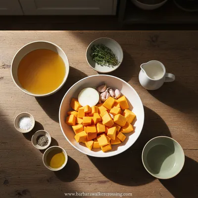 Roasted Pumpkin Soup Recipe - cooking process