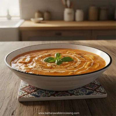 Roasted Red Pepper Ravioli Soup Recipe