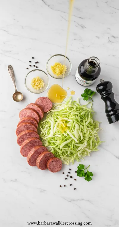 Sausage and Cabbage Stir Fry - cooking process
