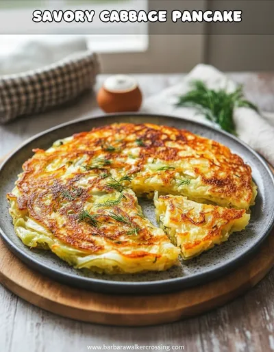 Savory Cabbage Pancakes with Onion Recipe