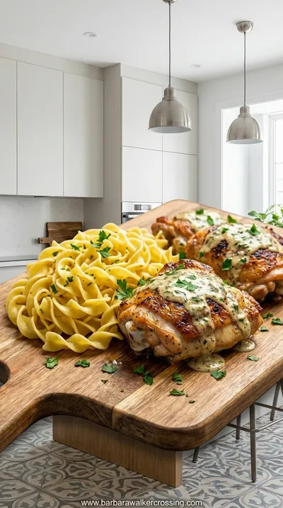 Savory One-Pan Chicken with Buttered Noodles