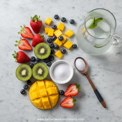 Secret Ingredient Fruit Salad - cooking process