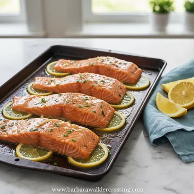Sheet Pan Lemon Garlic Butter Salmon